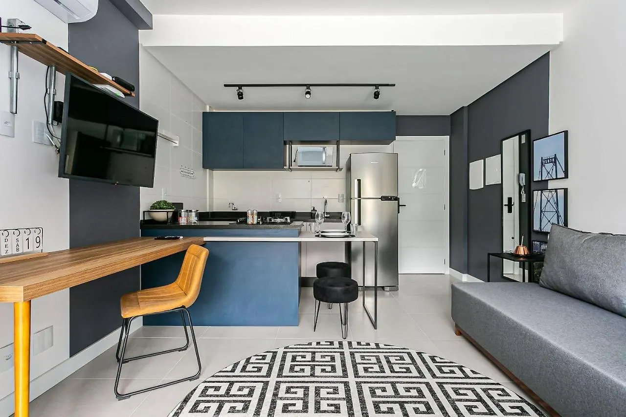 Casai - Studio moderno, prédio novíssimo com bicicletário e rooftop - Pantanal Florianópolis Apartamento